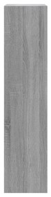 szürke sonoma színű szerelt fa cipősszekrény 63x24x103 cm