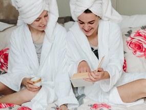 Frottír fürdőköpeny Deluxe fehér Méret: M