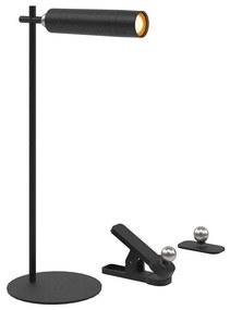 LED Dimmelhető mágneses asztali lámpa LED/3W/5V 4000K 1500 mAh fekete