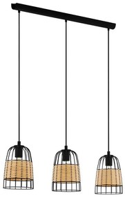 Eglo 43313 - Csillár zsinóron ANWICK 3xE27/40W/230V