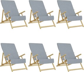 vidaXL 6 db szürke 400 GSM szövet strandtörölköző 60 x 135 cm