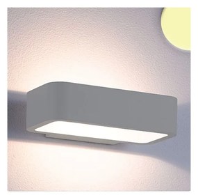 Falra szerelhető indirekt LED lámpa ezüst szín – 1×6W CREE melegfehér LED