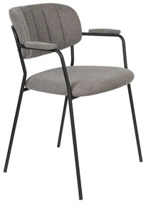 Világosszürke étkezőszék szett 2 db-os Jolien – White Label