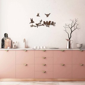 Fém fali dekoráció, Rusty Birds 2