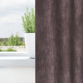 Bársony Függönyök 2 db Gombfüllel Barna 225x140 cm