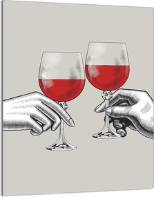 Üveg Vágódeszka 40x52 Bor a Konyhába