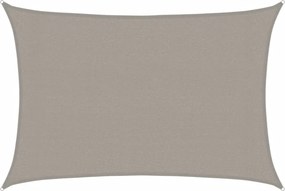 vidaXL világosszürke négyszögletű HDPE napvitorla 160 g/m² 3x4,5 m