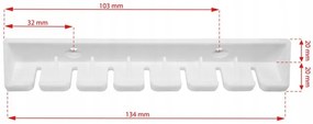 Erga Erga, mennyezeti akasztó ruhaszárításhoz 7x160 cm, fekete, ERG-SEP-10SUSSU7PCZ16