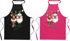 Konyhai kötény Pároknak Karácsony Rénszarvas Mikulás Ajándék Édes