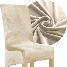 Székhuzat XL Kasmír Bézs Velúr Rugalmas Univerzális Ferde