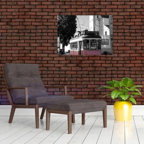 Üveg kép - Villamos (70x50 cm)