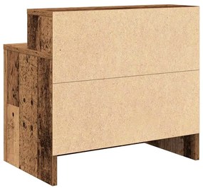 antik fa színű éjjeliszekrény fiókkal 51 x 31 x 47 cm