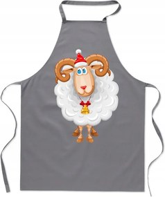 Konyhai kötény nyomtatás Karácsonyi Mikulás Bárány Ajándék