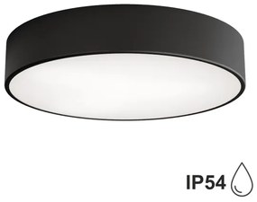 Brilagi - Fürdőszobai mennyezeti lámpa CLARE 3xE27/24W/230V átm. 40 cm fekete IP54