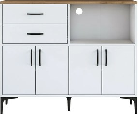 Jeby Walnut and White szekrény