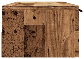 fali szekrény Régi fa 102x30x20 cm Gépelt fa