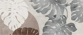 Kép - Design levelekkel (120x50 cm)