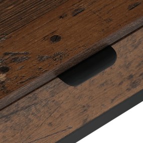 CT-I1201 öreg fa hatású MDF dohányzóasztal 100 × 50 × 48 cm
