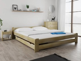 Emily ágy 180x200 cm, fenyőfa Ágyrács: Lamellás ágyrács, Matrac: Deluxe 10 cm matrac