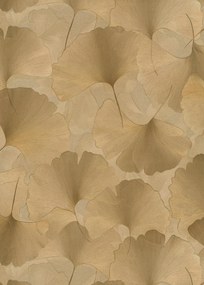 Vinyl tapéta flizelin mosható fali arany ginkgo levelek