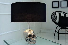 SKULL fekete asztali lámpa 44cm