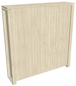 Verno+ S magas gardrób 200 x 46 x 210 cm, akác / vanília