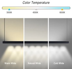 Immax NEO 07307L-LED dimmelhető kábelen függesztett csillár MADEIRA 33W/230V Wi-Fi Tuya 152 cm fekete