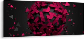 A 3D absztrakció képe (120x50 cm)