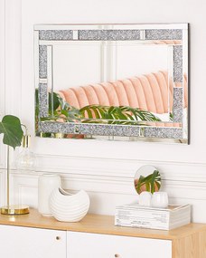 Ezüst falitükör 60 x 90 cm AVRILLE Beliani