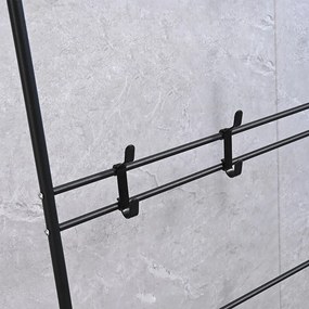 Előszobafal ruhaállvány LRA-02 fekete