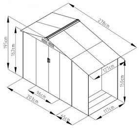 Kerti ház Luke A - Rojaplast