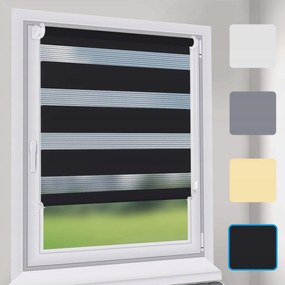 Roló Fekete Éjjel-nappal Redőny 70 x 130 cm