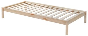 Gyerek emeletes ágy s prístelkou 90 cm Virtuoso (természetes) (ágyráccsal)  (tárolóhellyel). 1116554