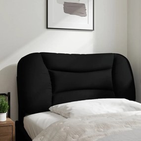 fekete szövet fejtámla párna 90 cm