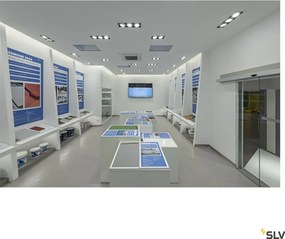 SLV KADUX 115551 Beépíthető spotlámpa 2x75W/GU10/ES111 IP20