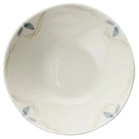 24 darabos porcelán étkészlet, fehér/kék