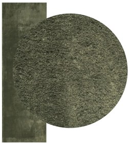 HUARTE erdőzöld rövid szálú puha és mosható szőnyeg 80 x 250 cm