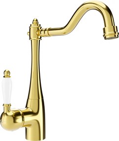 Mexen CARLA - Magas csap / mosogató, arany, 670700-50