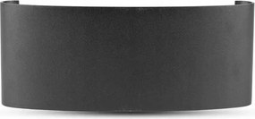 Fali lámpa Felső Alsó Led Fekete IP65 7W 4200K 940lm V-tac