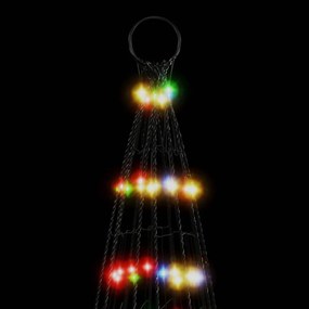 színes LED karácsonyfa zászlórúdra 1534 LED 500 cm