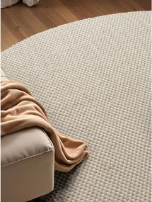 Krémszínű kézi szövésű gyapjú kerek szőnyeg ø 160 cm Lyon Beans – Elle Decoration