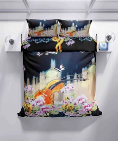 3D lapok polipamut Zene TiaHome - 1x Párna 90x70cm, 1x Paplan 140x200cm