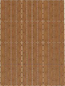 Outsunny Teraszburkoló Csempék - Küszöbök - 12 db-os készlet, max. terület 1,08 m² - egymásba illeszthető, nagyon egyszerű telepítés, méret: 30 x 30 c