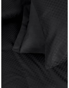Fekete kétszemélyes-hosszabbított renforcé pamut ágyneműhuzat 240x220 cm Checkered – Mila Home Luxury