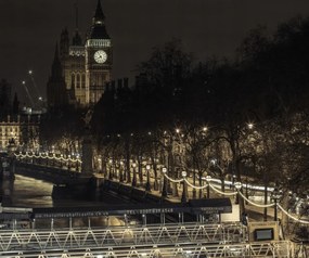 Poszter 60x50cm Esti kilátás a Big Benre, Assaf Frank
