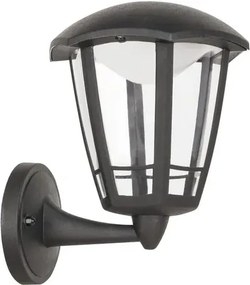 Rabalux utolsó darab! kültéri led fali lámpa 8w 500lm 3000k fekete sorrento