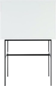 Szürkésbézs tálalószekrény tolóajtóval 70x109x40 cm Lekko – noo.ma