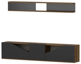 TV szekrény Taç - Walnut, Black