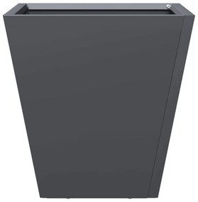 2 db antracitszürke acél kerti növénytartó 30 x 30 x 30 cm