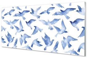 Akrilkép festett madarak 125x50 cm